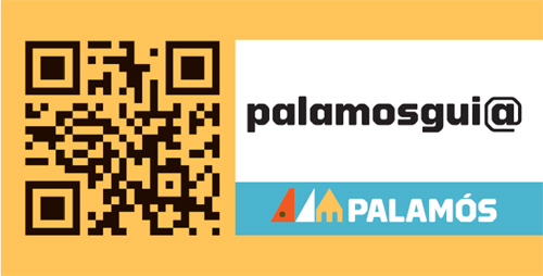 Amb aquest codi qr podeu descarregar 'palamosgui@'.