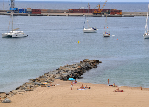 La zona on es farà la prova de natació del triatló.