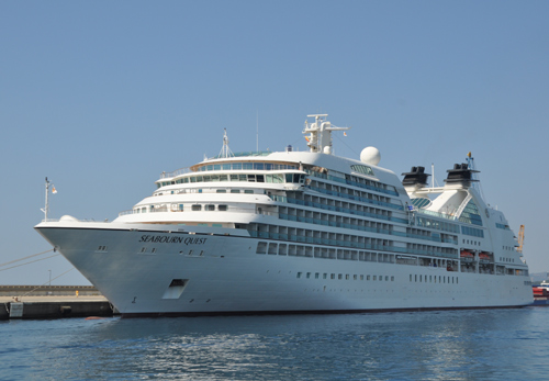 El Seabourn Quest avui al port. Foto MM