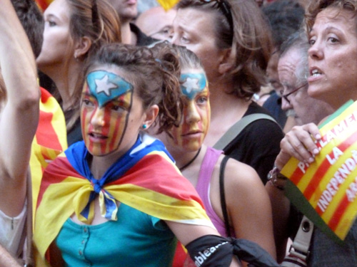 Manifestació de l'Onze de Setembre de 2012.