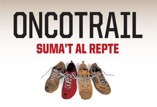 Cartell de l'Oncotrail a benefici dels malalts de càncer.