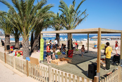 El Club Infantil a la platja de Sant Antoni.