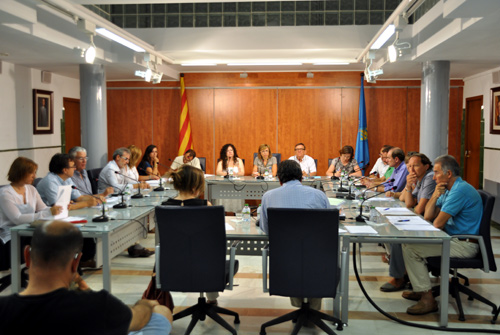 Un moment del Ple municipal celebrat ahir.