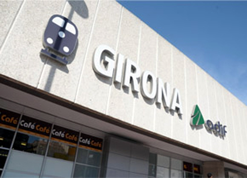 L'estació de tren de Girona.