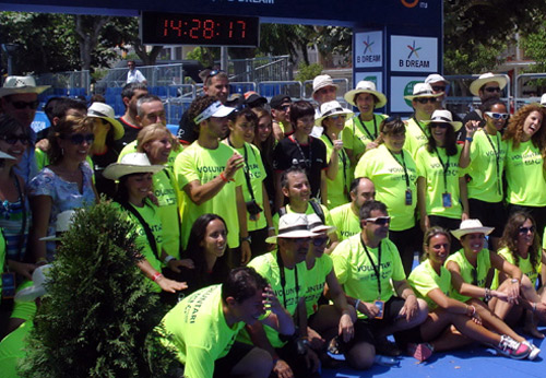 Grup de voluntaris de la Copa del Món de Triatló.