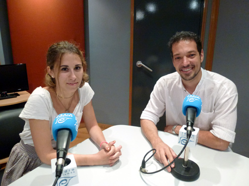 Carla Mercader i Christian Caner, els dos intèrprets de 'Paraules Encadenades'.