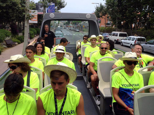 Grup de voluntaris de la Copa del Món de Triatló.