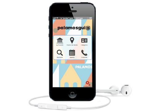 Aspecte de l'aplicació 'palamosgui@'.