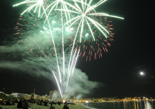 Focs a Palamós, en una imatge d'arxiu. (Foto: Josep Lois).