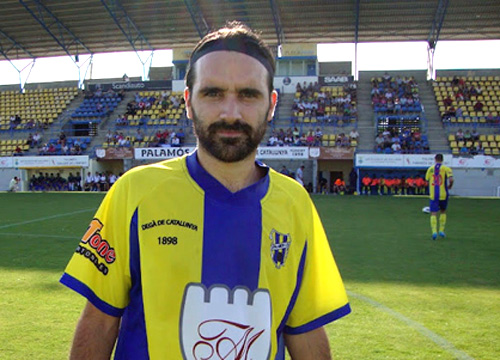 Triplet de gols de Javi Revert en el partit d'ahir.
