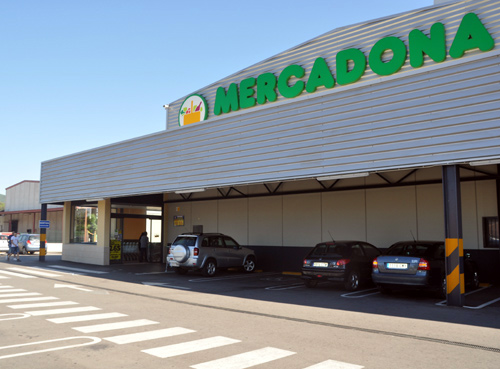 El supermercat Mercadona és un dels dos punts de recollida.