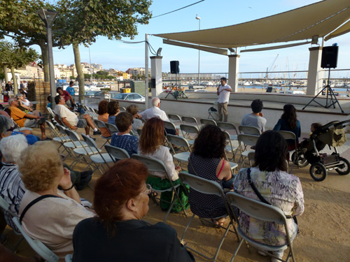 Xavier Díez, ahir al passeig del Mar de Palamós.