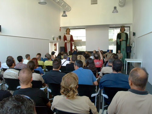 Una assemblea de treballadors de l'Ajuntament de Palamós.