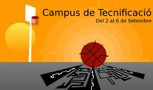 Cartell del campus del CE Palamós.