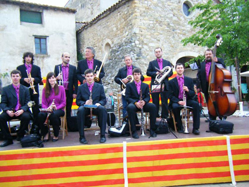 La cobla Foment del Montgrí, avui a Sant Feliu de Guíxols. (Foto: musicat.cat).