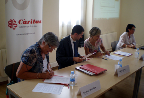 Firma del conveni entre les entitats que participen en el projecte.