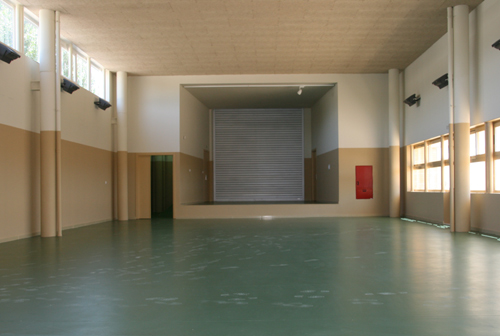 El nou gimnàs de l'escola Vila-romà.