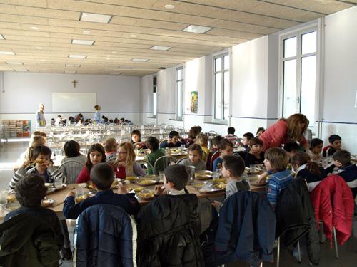 Menjador escolar a La Salle Palamós.