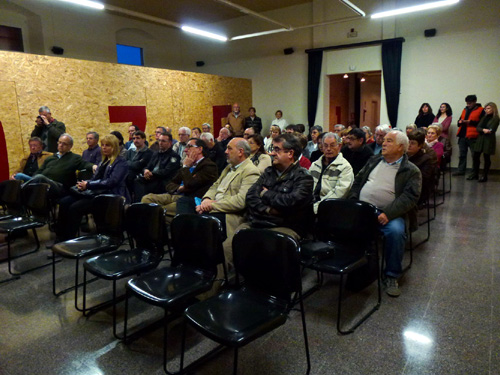 Representants d'associacions palamosines, en l'espai d'entitats de La Gorga.
