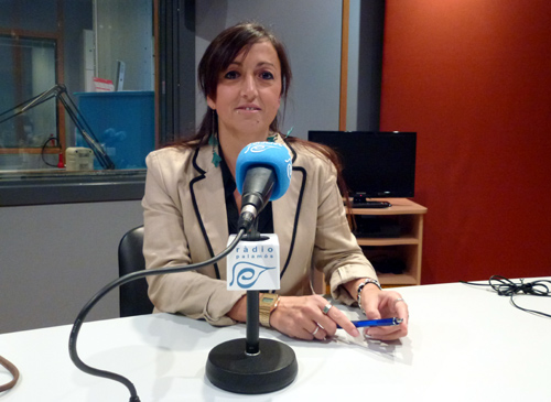 Glòria Prim, ahir als estudis de Ràdio Palamós.