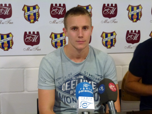 Martí Bartrina, diumenge a la sala de premsa del Nou Estadi.