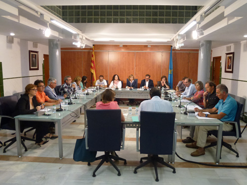 El Ple de l'Ajuntament de Palamós, reunit ahir.