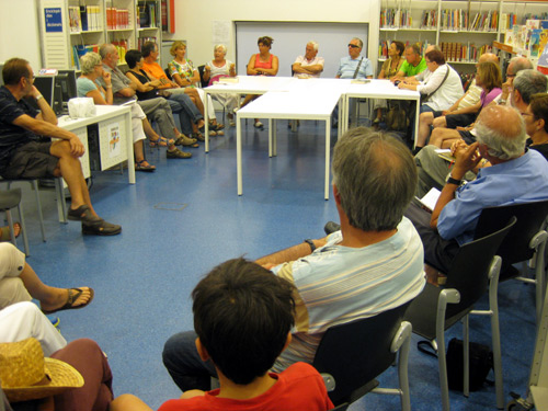 Imatge d'arxiu de la tertúlia literària de Palamós.