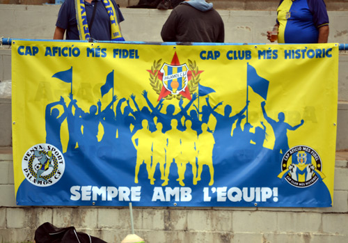 La Penya Sport de Palamós al Nou Estadi. (Foto: Josep Cama).