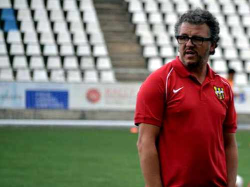Jordi Guerrero a Vilatenim, en la primera jornada de lliga.