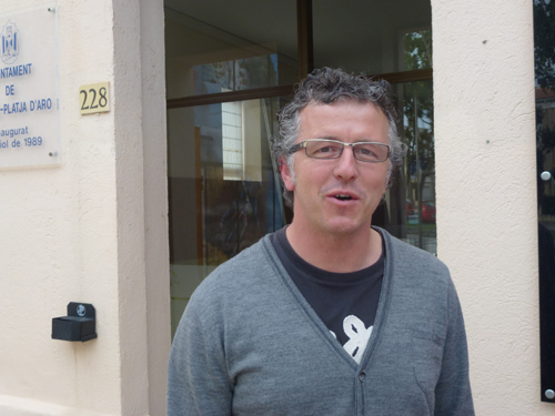 L'entrenador del Palamós CF, Jordi Guerrero.