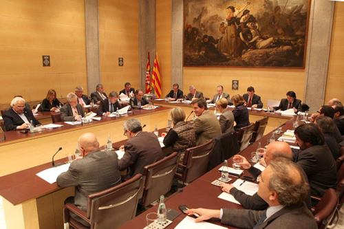 El Ple de laDiputació de Girona, en una imatge d'arxiu. (Foto: Miquel Milla).