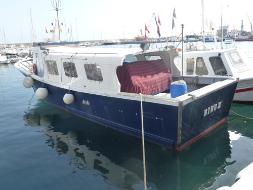 El moll pesquer de Palamós.