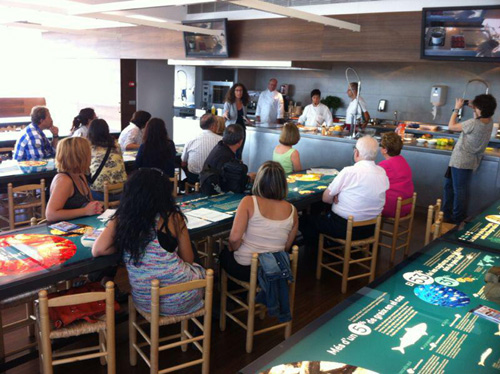 Un taller de cuina del 'Palamós gastronòmic' d'aquest any.