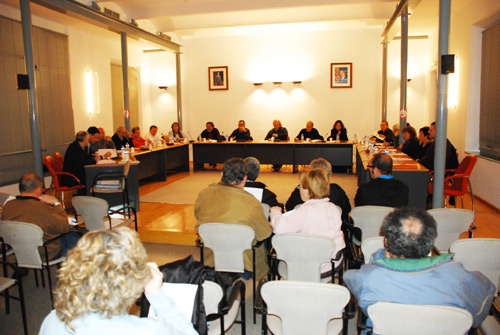 Ple de l'Ajuntament de Calonge, en una imatge d'arxiu.