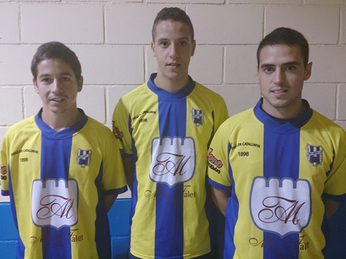 Dani Romero, Badre i Joel Múrcia, els tres darrers fitxatges del Palamós CF.