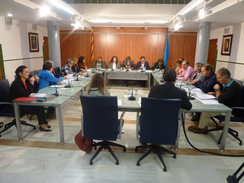 El Ple de l'Ajuntament de Palamós, reunit ahir.