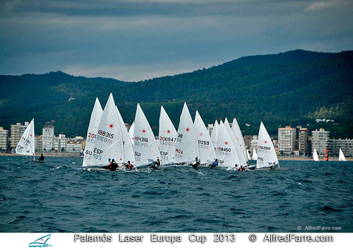 Participants del Campionat d'Europa de Vela Classe Laser. Foto: Alfred Farré.