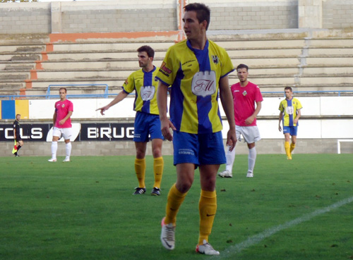 El jugador del Palamós CF, Ritxi Mercader.