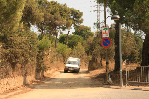 Camí d'accés a la pineda d'en Gori.