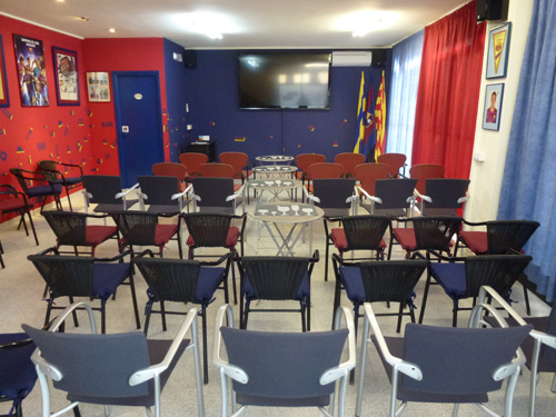 Nou local de la penya al carrer del Carmel.