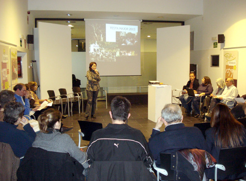 Una reunió del procés de participació de la Festa Major 2013.
