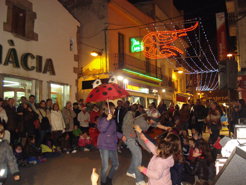 Encesa de llums de Nadal en l'edició de l'any passat.