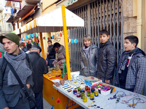 Parada de la Fira Nadalenca al carrer Major.