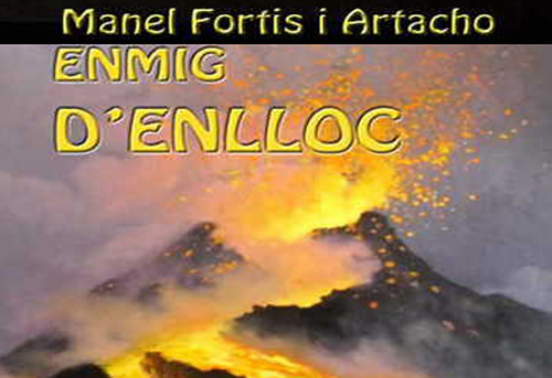 Portada del llibre 'Enmig d'enlloc' de Manel Fortis.