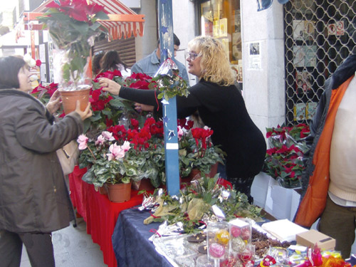 Parada de la Fira Nadalenca al carrer Major.