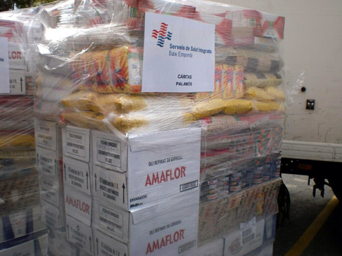 Entrega dels aliments recollits pel SSIBE.