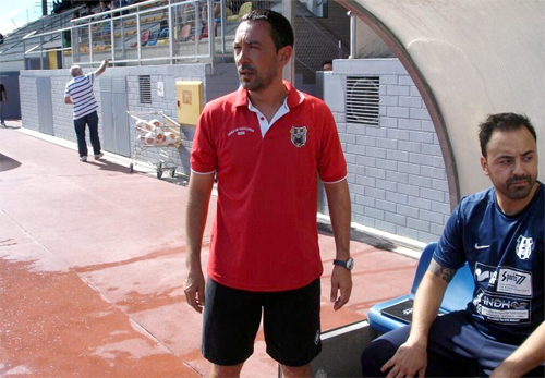 L'entrenador del Palamós Club de Futbol, Alfons Garcia.
