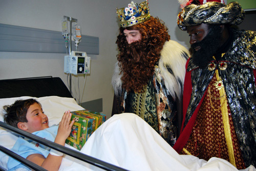 Visita dels Reis d'Orient a l'hospital