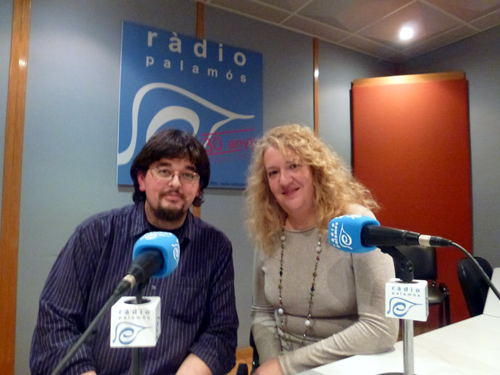 Amós Pérez i Marina Pagès han visitat Ràdio Palamós aquesta setmana.