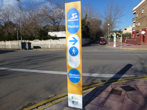 Un dels nous indicadors que ja s'han instal·lat.